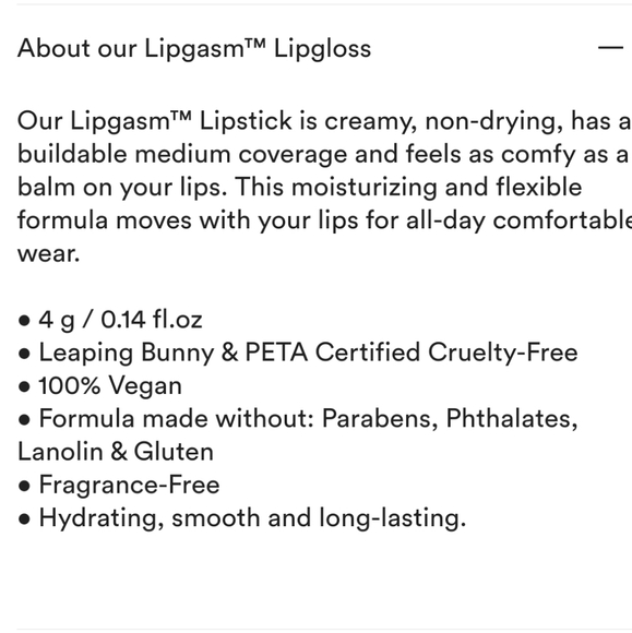 T.F.B. lipgasm lipstick in Shade full disclosure - Picture 3 of 8